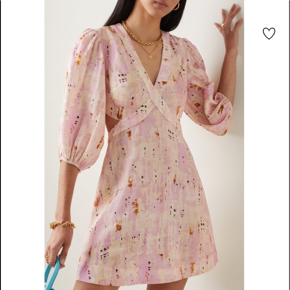 Alexis Linea Cutout Printed Mini Dress